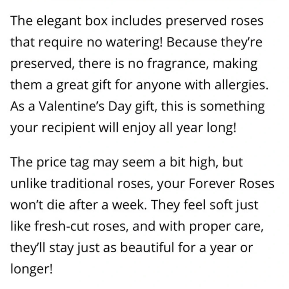 Forever roses Bouquet in box with ribbon